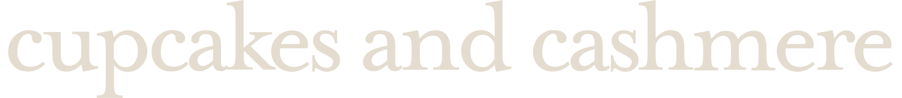 Cupcakes and Cashmere logo